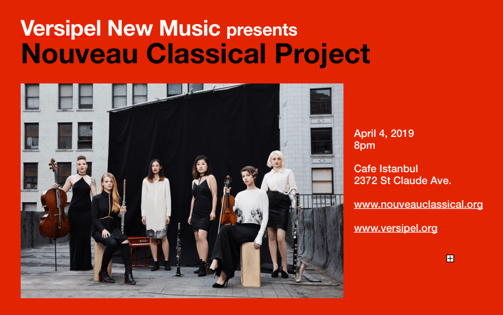 Versipel presents Nouveau Classical Project 4/4 @Cafe Istanbul